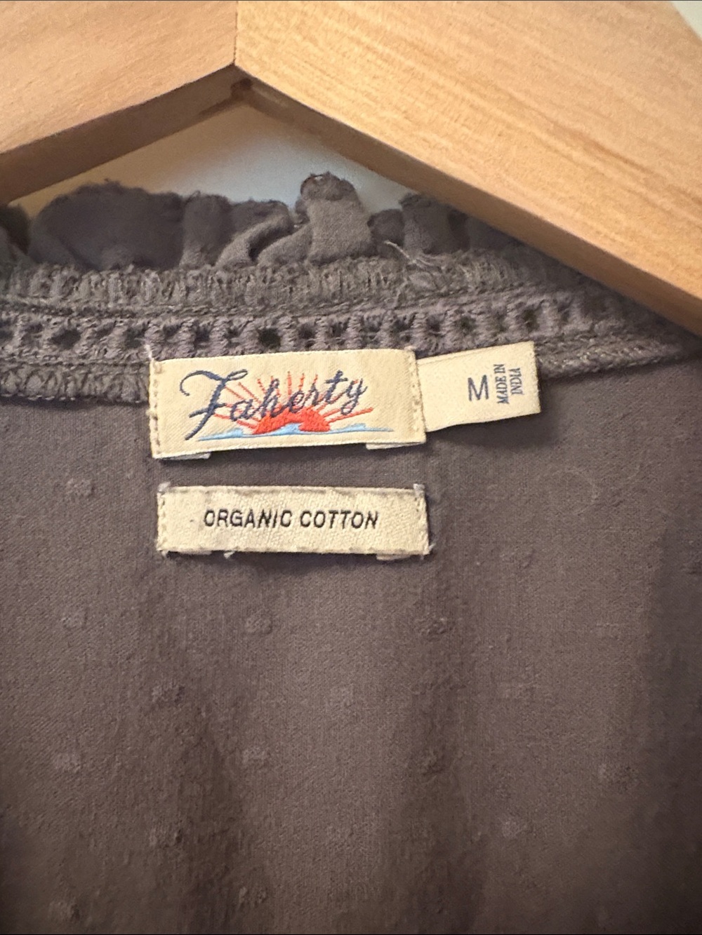 Faherty 100% cotton work blouse - Picture 2 of 3